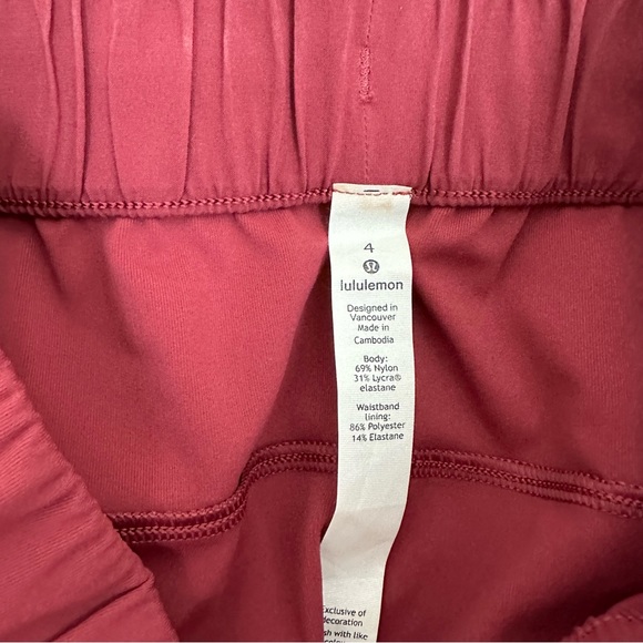 Lululemon On The Fly 7/8 Pant Jogger Chianti - Picture 12 of 13